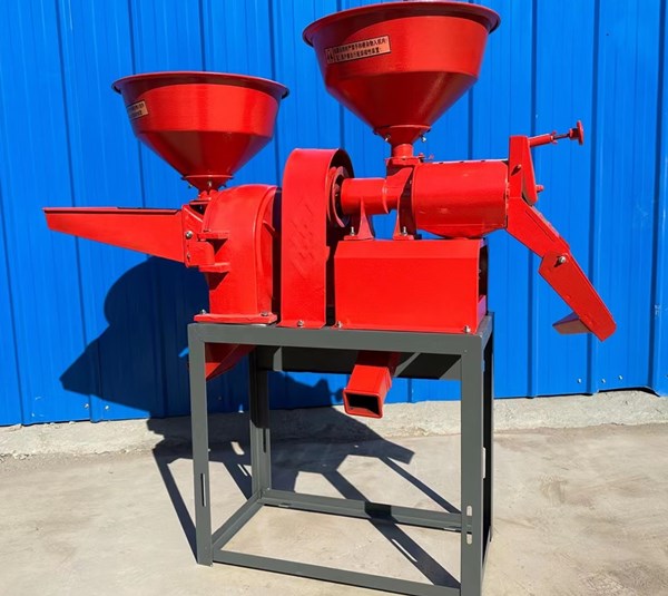 Integrated Rice Mill and Maize Grain Grinder Crusher Machine