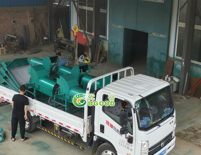Sunflower Seeds Threshing Machine UGST-2 Delivery to Guangzhou