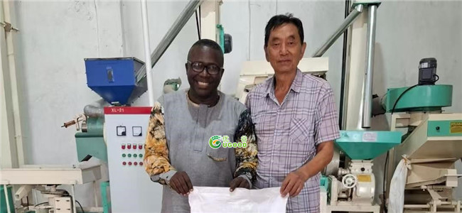 Congratulations on the successful installation of the rice production line in Liberia