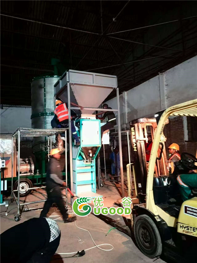 The portable grain dryers project in Africa was successfully installed