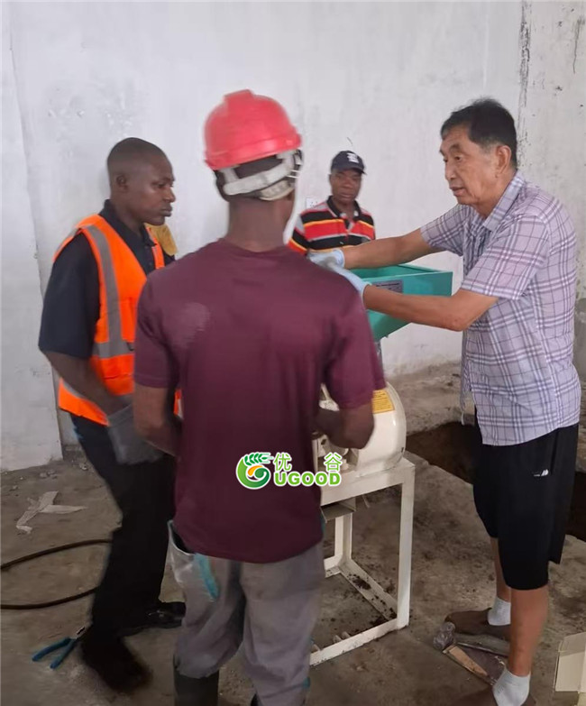 Congratulations on the successful installation of the rice production line in Liberia
