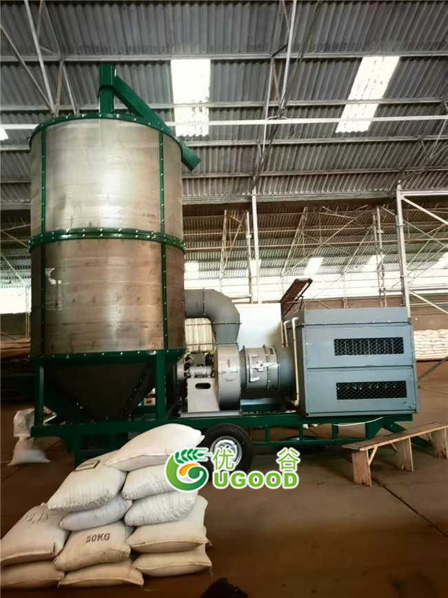 The portable grain dryers project in Africa was successfully installed