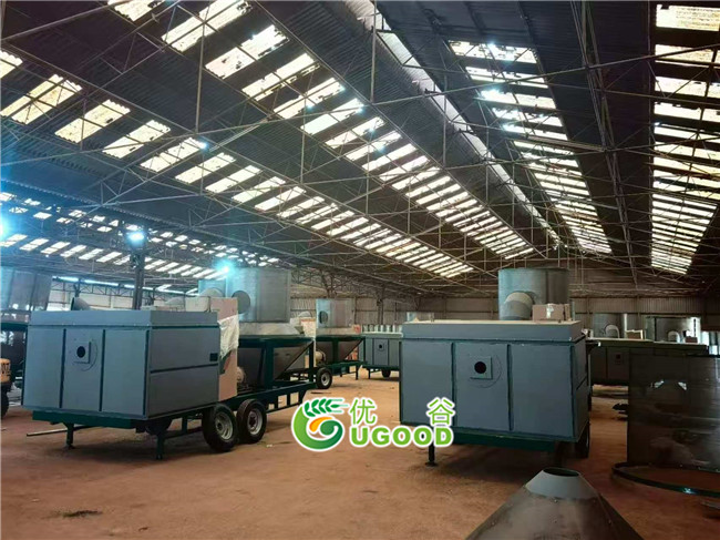 The portable grain dryers project in Africa was successfully installed