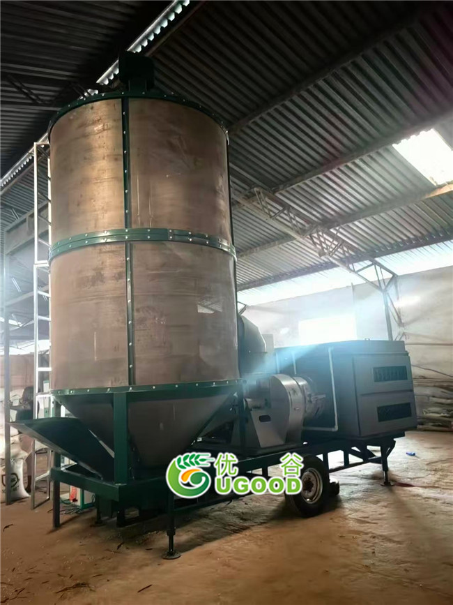 The portable grain dryers project in Africa was successfully installed