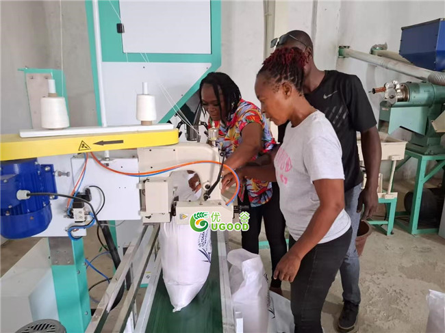 Congratulations on the successful installation of the rice production line in Liberia