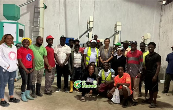 Congratulations on the successful installation of the rice production line in Liberia