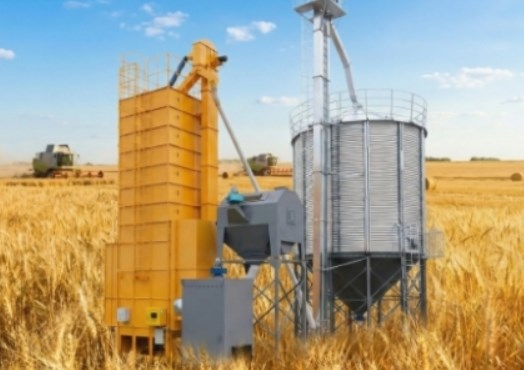 How should farmers with 10-15 hectares of wheat choose a wheat dryer