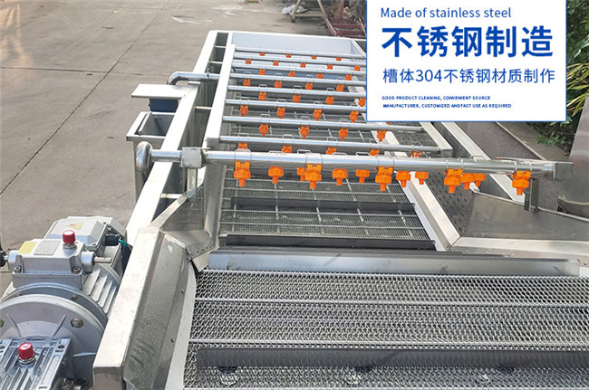 Fruits Vegetables Cleaning Washing Rinsing Machine or Bubble Cleaner