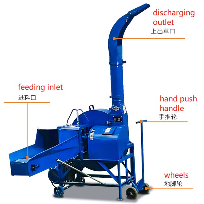 Chaff Cutter Machine Hay Cutter Fodder Cutter for Cattle or Poultry Feed Processing