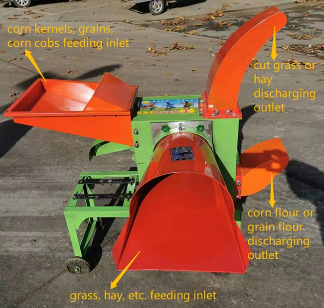 UGZC Series Small Portable Chaff Hay Straw Grass Cutter Also for Maize Corn Cobs Crushing Grinding